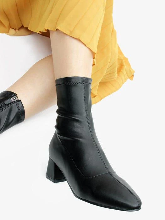 商品CESTI|Span Ankle Socks Boots_Black,价格¥831,第4张图片详细描述