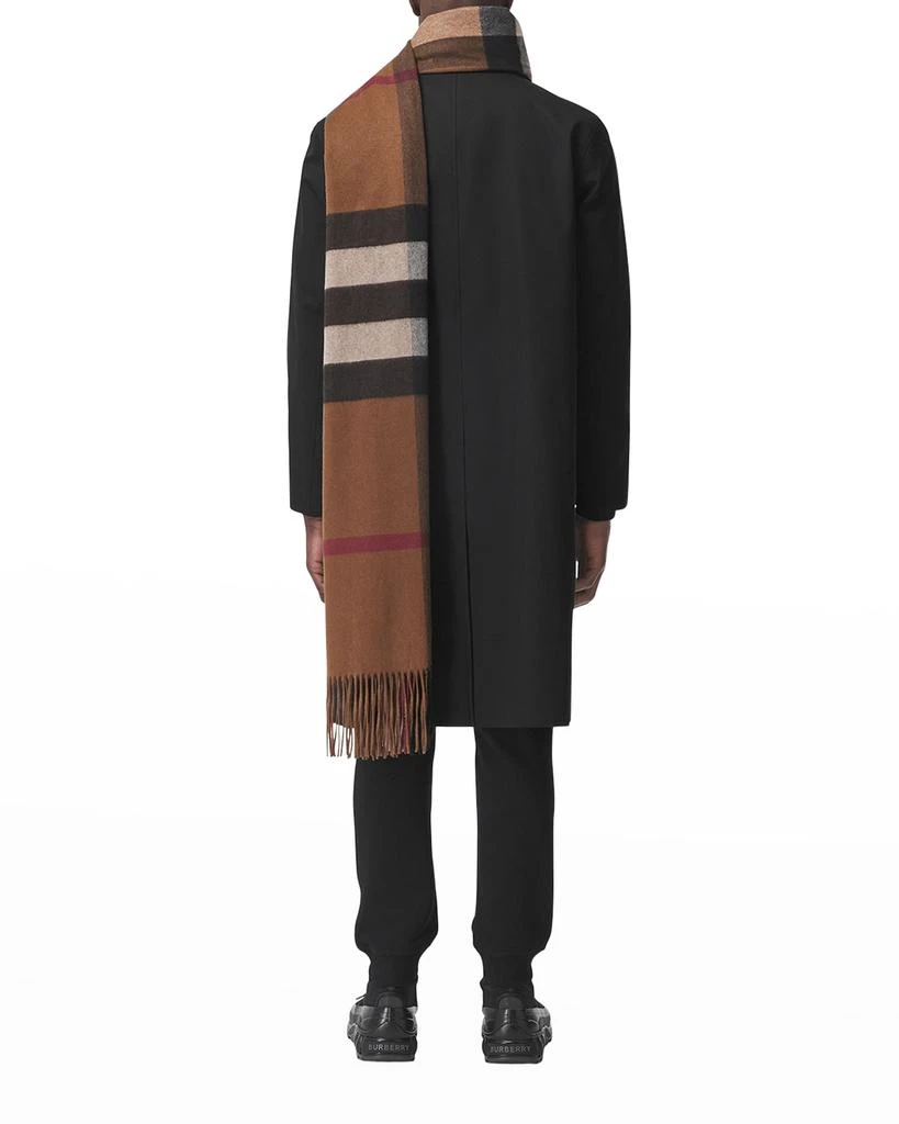 商品Burberry|Men's Oversized Giant Check Cashmere Scarf,价格¥6031,第3张图片详细描述