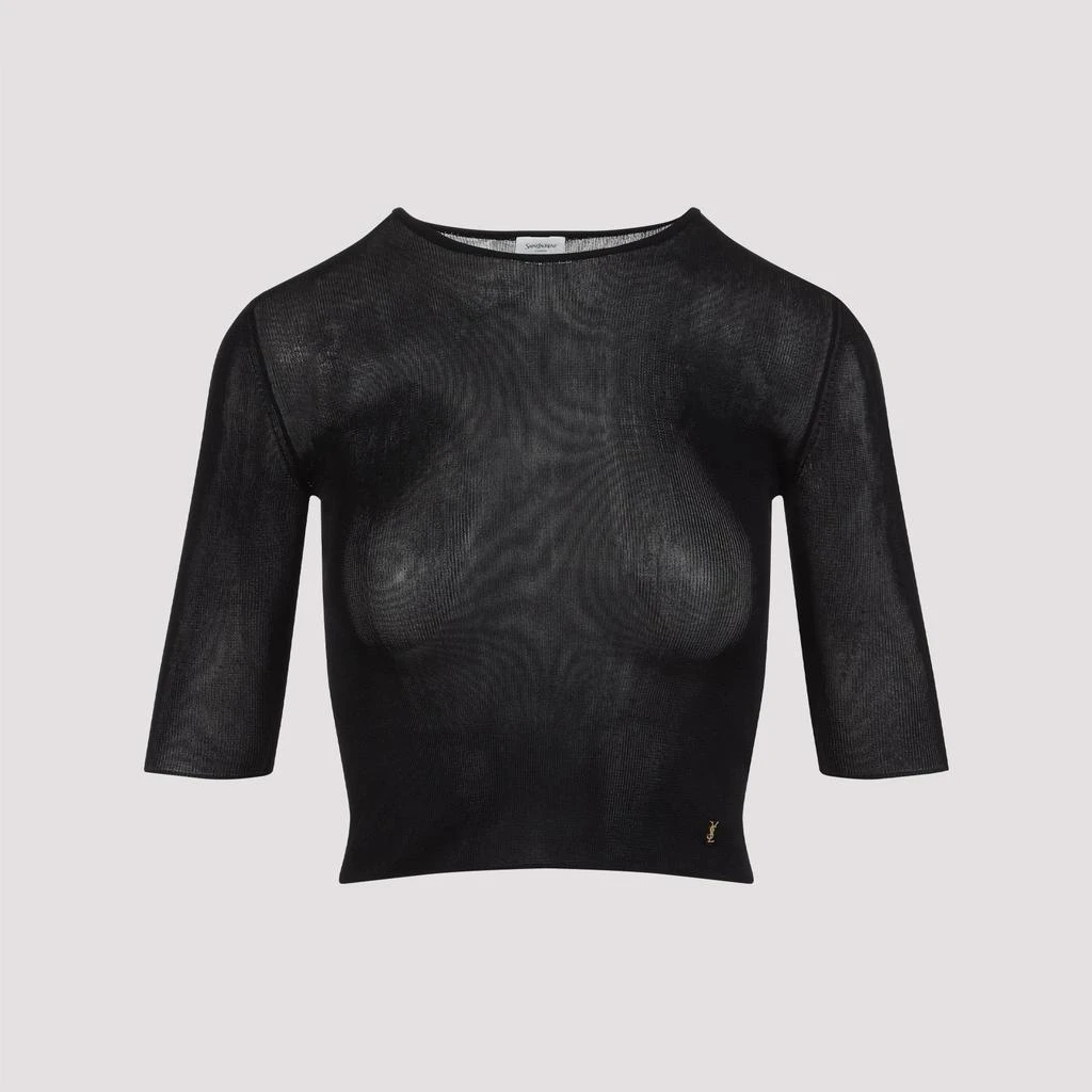 商品Yves Saint Laurent|T-Shirts Black,价格¥3607,第2张图片详细描述