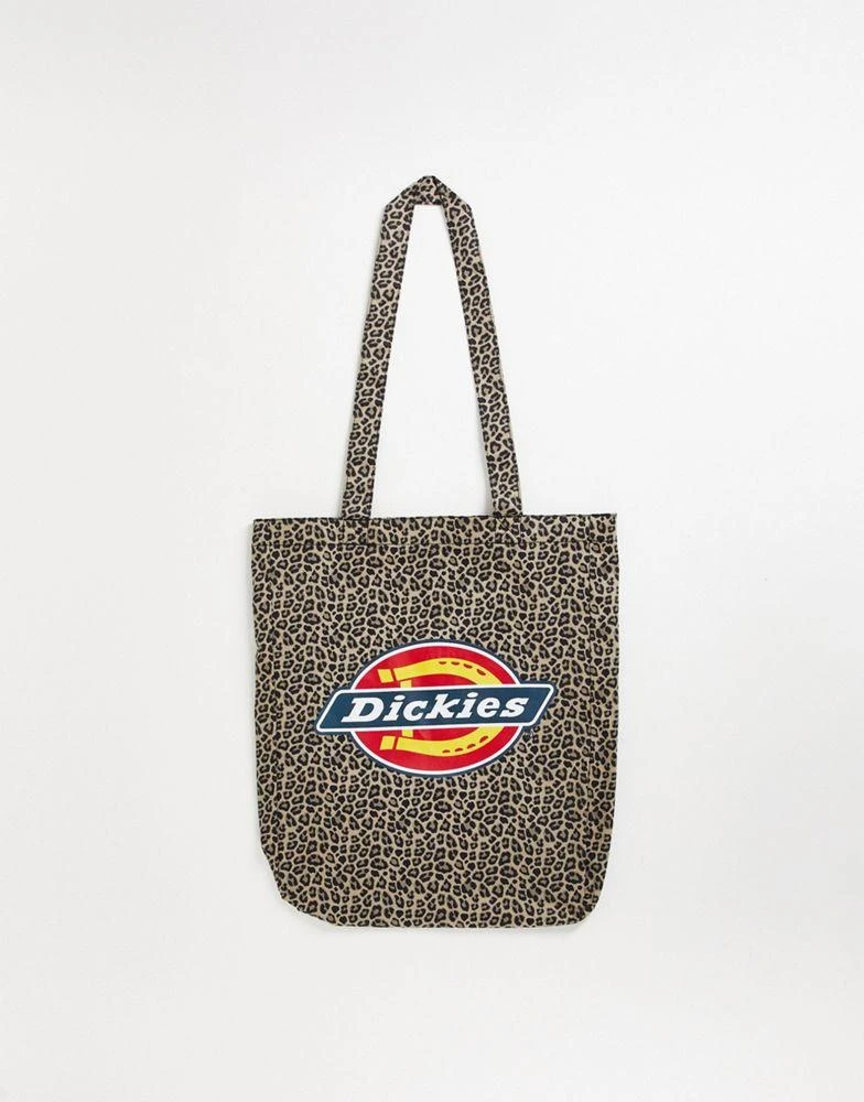 商品DICKIES|Dickies Icon Logo leopard print tote bag in multi ,价格¥175,第1张图片