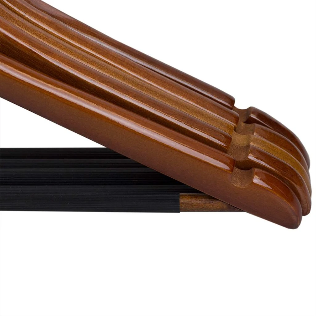Home Basics Non-Slip Wood Hanger, (Pack of 5), Oak 商品