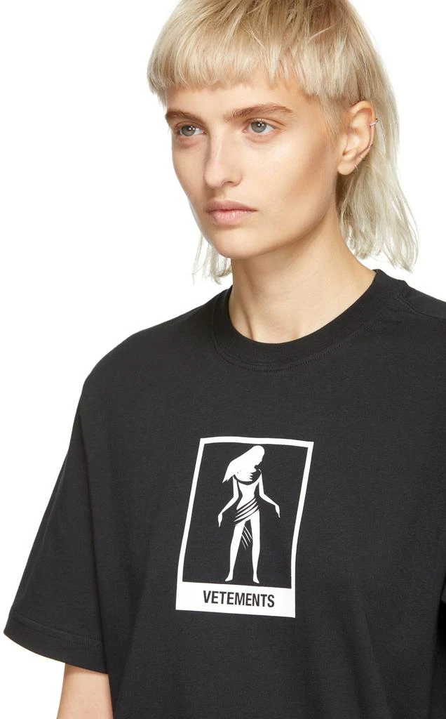 商品Vetements|Black Virgo Horoscope T-Shirt,价格¥1199,第5张图片详细描述