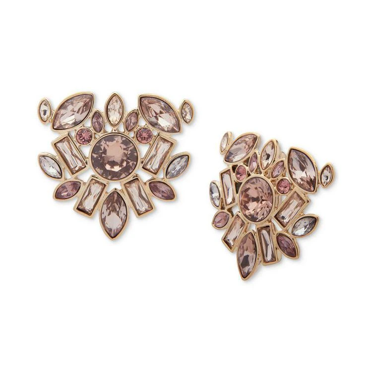 商品Givenchy|Gold-Tone Multi-Crystal Cluster Stud Earrings,价格¥205,第1张图片