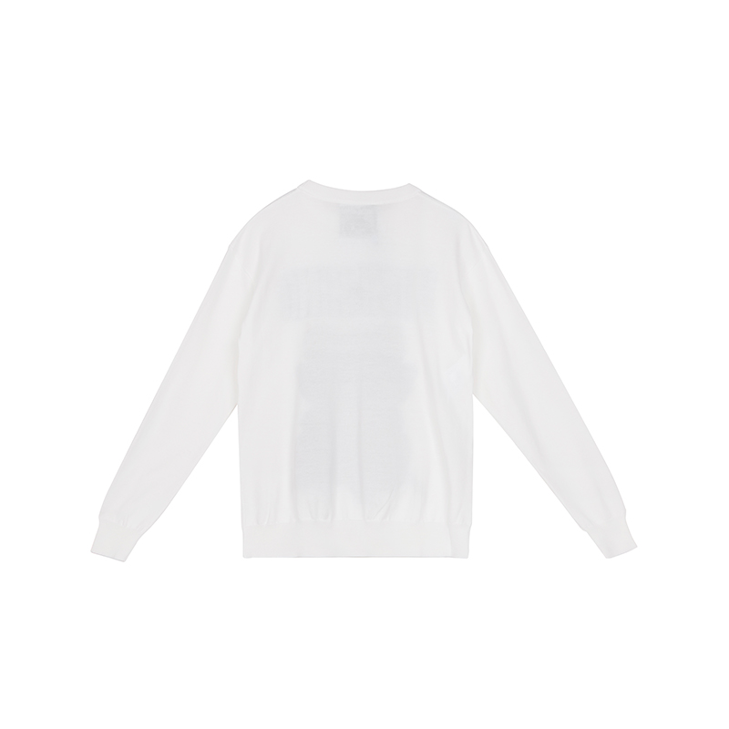 MOSCHINO/莫斯奇诺 女士棉质白色泰迪熊长袖针织套衫 09305501 A1002 （清仓特价）商品第3张图片规格展示