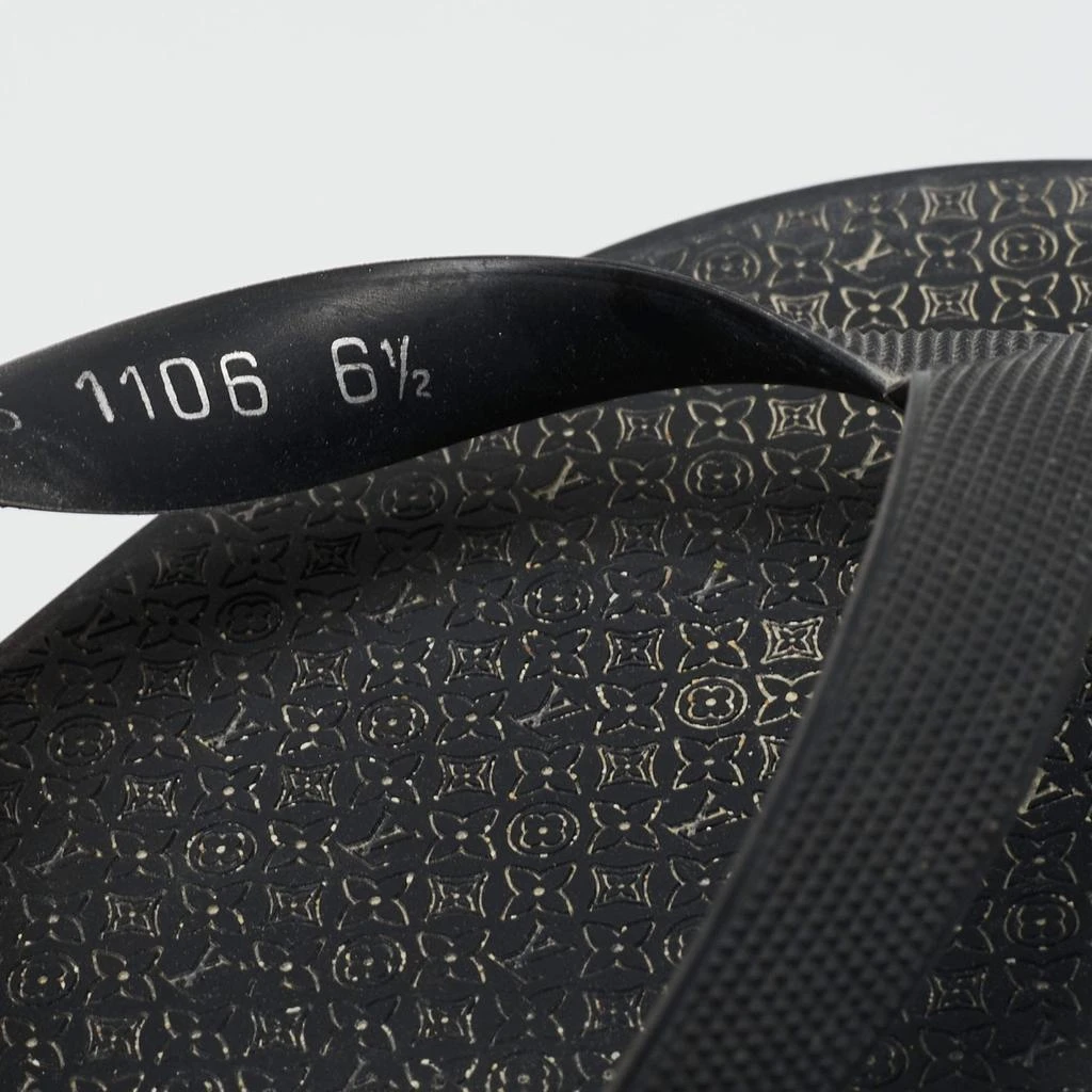 Louis Vuitton Black Rubber Thong Flat Sandals Size  40.5 商品