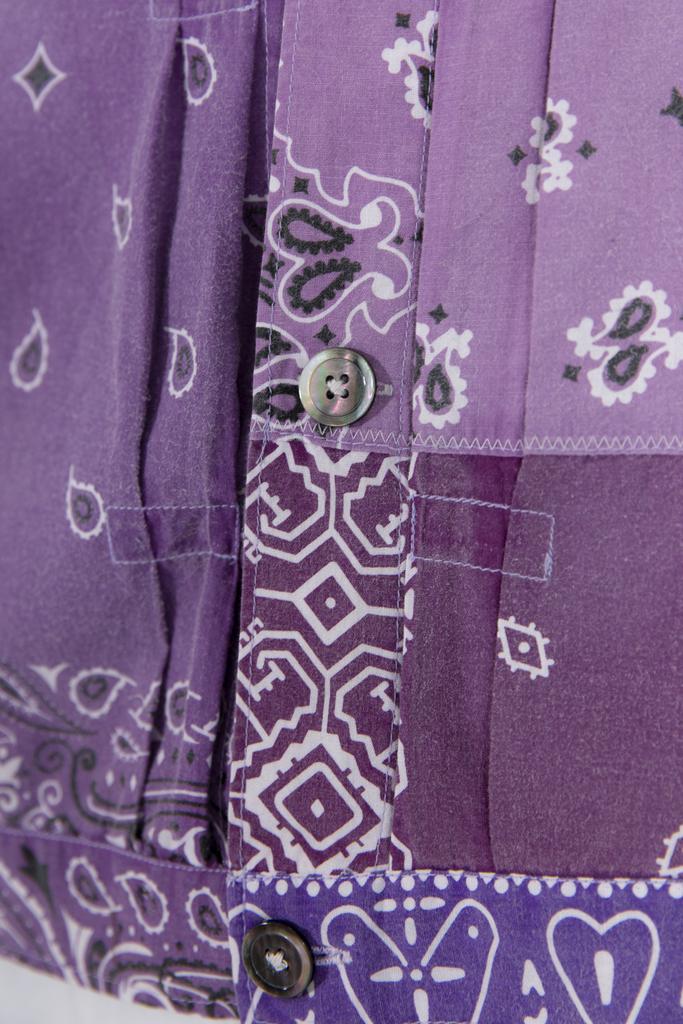 Bandana Trucker Shirt - Purple商品第7张图片规格展示