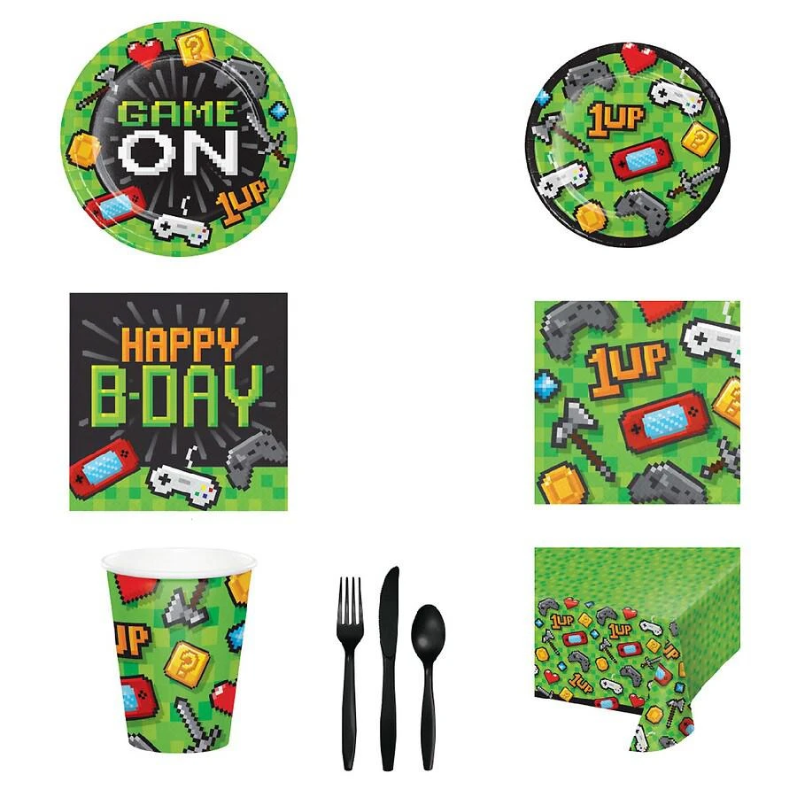 商品Creative Converting|Video Game Party Birthday Party Kit,价格¥310,第3张图片详细描述