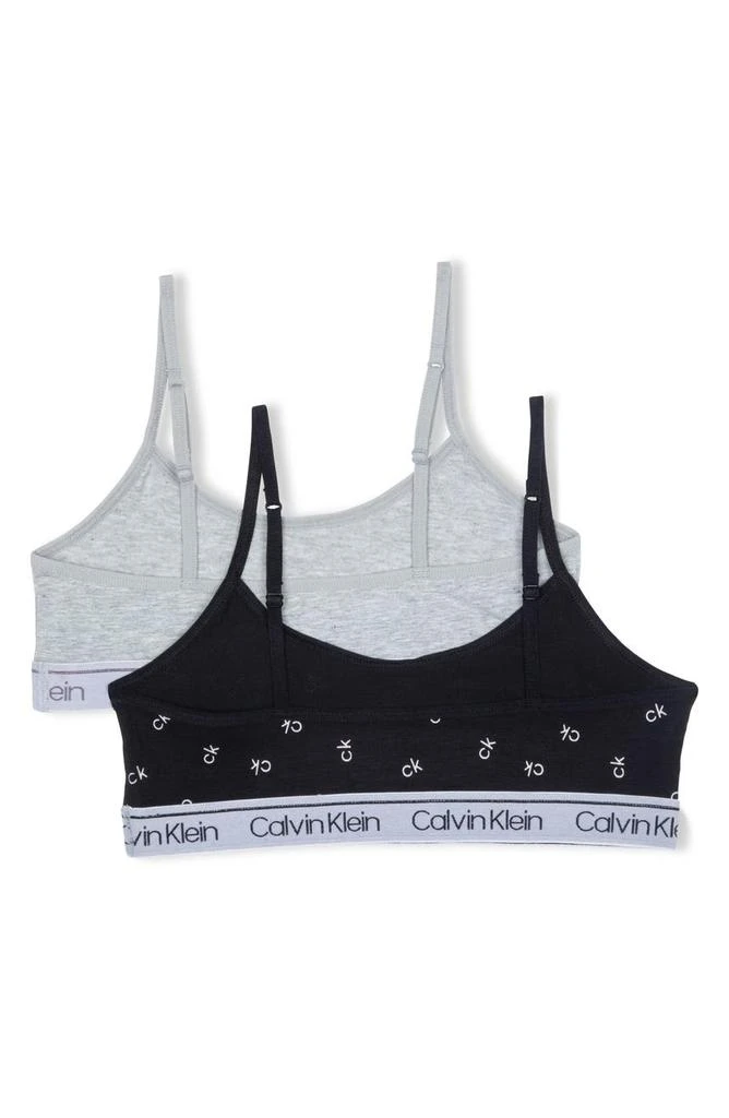 商品Calvin Klein|Monogram Pullover Bralettes - Pack of 2,价格¥34,第2张图片详细描述