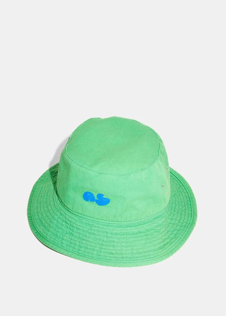 商品Acne Studios|Acne Studios Green Bubble Logo Bucket Hat,价格¥515,第1张图片