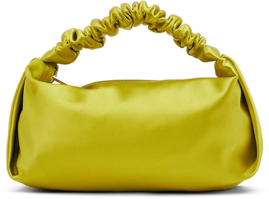 Green Mini Scrunchie Top Handle Bag商品第1张图片规格展示