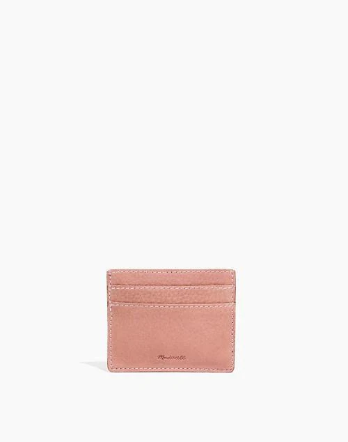 商品Madewell|The Leather Card Case in Nubuck Leather,价格¥150,第1张图片