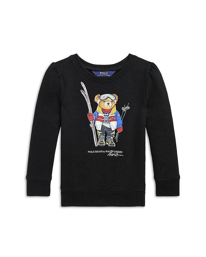 商品Ralph Lauren|Girls' Polo Bear Fleece Sweatshirt - Little Kid,价格¥292,第1张图片