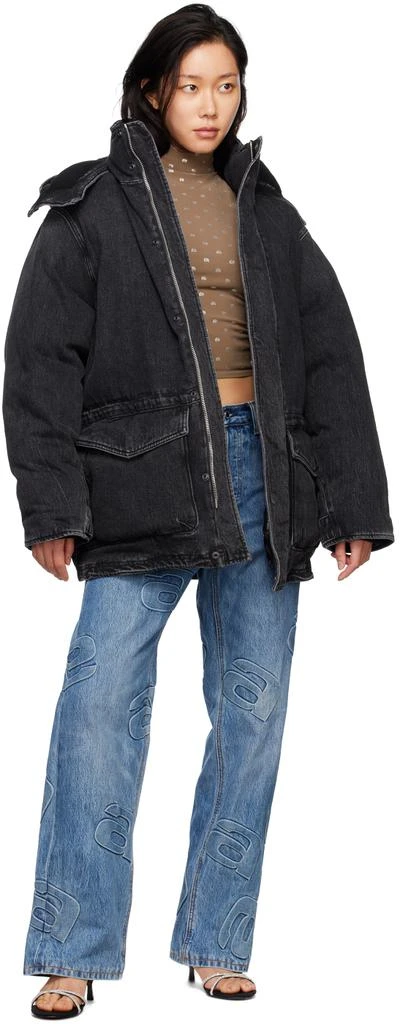 商品Alexander Wang|Gray Extreme Puffer Denim Jacket,价格¥8303,第4张图片详细描述