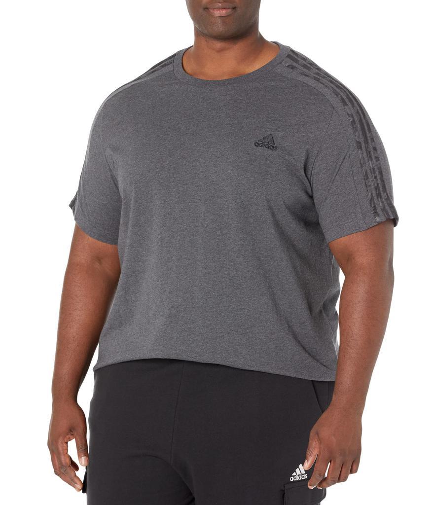 商品Adidas|Big & Tall Essentials Camo 3-Stripes Short Sleeve Tee,价格¥211,第1张图片