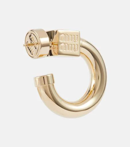 商品Miu Miu|Logo圈形耳环,价格¥6064,第5张图片详细描述