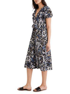 商品Madewell|Floral-Print Drawstring Dress,价格¥410,第5张图片详细描述