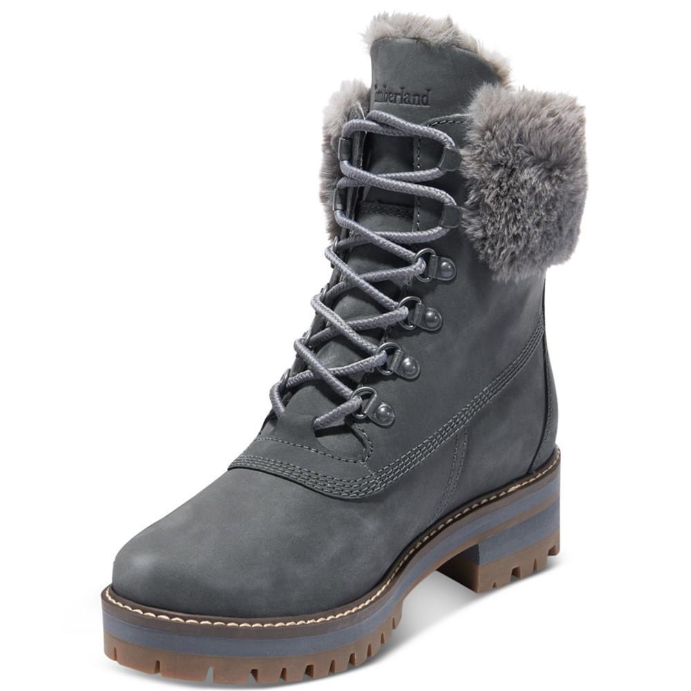 商品Timberland|Women's Courmayeur Valley 6" Faux Fur Waterproof Lug Sole Boots,价格¥773,第5张图片详细描述