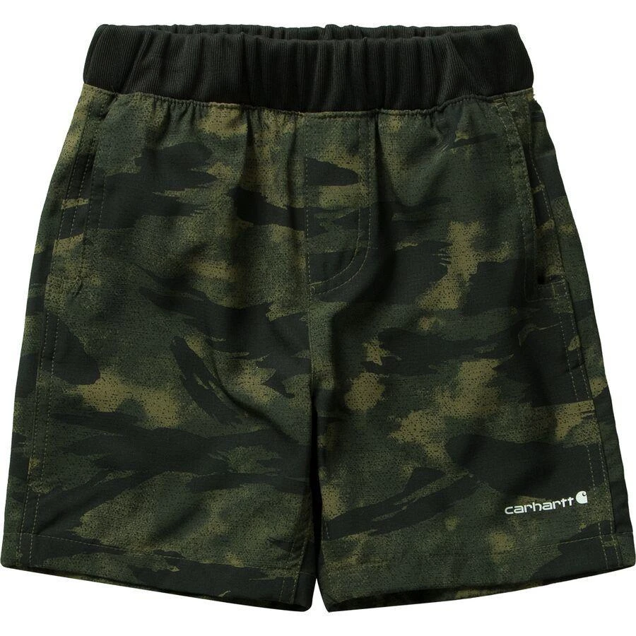 商品Carhartt|Rugged Flex Loose Fit Ripstop Camo Work Short - Little Boys',价格¥168,第1张图片