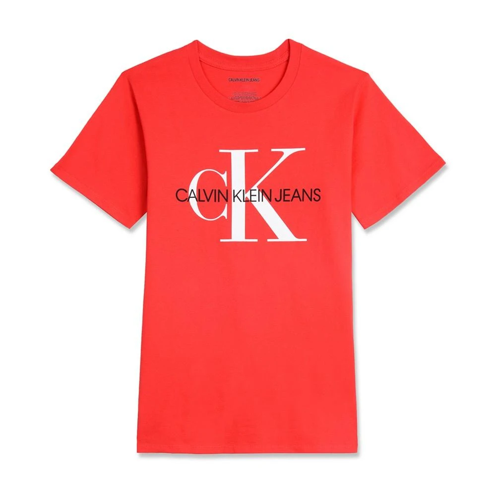 商品Calvin Klein|Big Boys Bold signature Logo Graphic T-Shirt,价格¥101,第2张图片详细描述