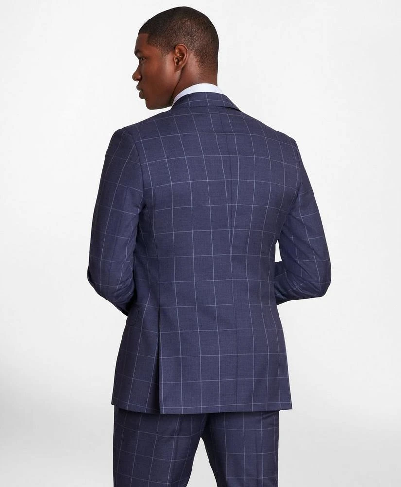 商品Brooks Brothers|Brooks Brothers Regent-Fit Windowpane Wool Twill Suit Jacket,价格¥1197,第4张图片详细描述