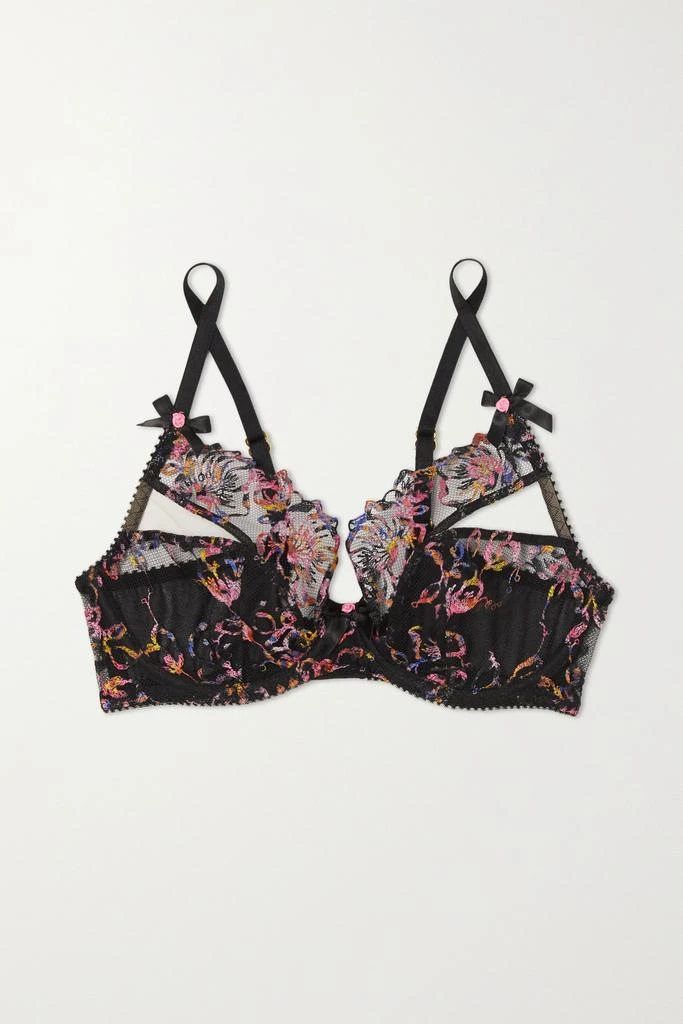 商品L'Agent by Agent Provocateur|Leisha 刺绣绢网带钢圈软杯文胸  - 32DD,价格¥346,第1张图片
