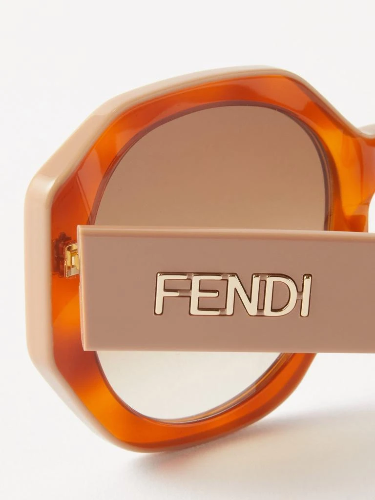 商品Fendi|Oversized round metal sunglasses,价格¥3843,第4张图片详细描述