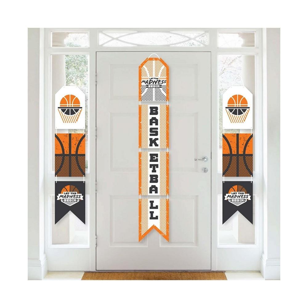 商品Big Dot of Happiness|Basketball - Let The Madness Begin - Hanging Vertical Paper Door Banners - College Basketball Wall Decor Kit - Indoor Door Decor,价格¥149,第1张图片