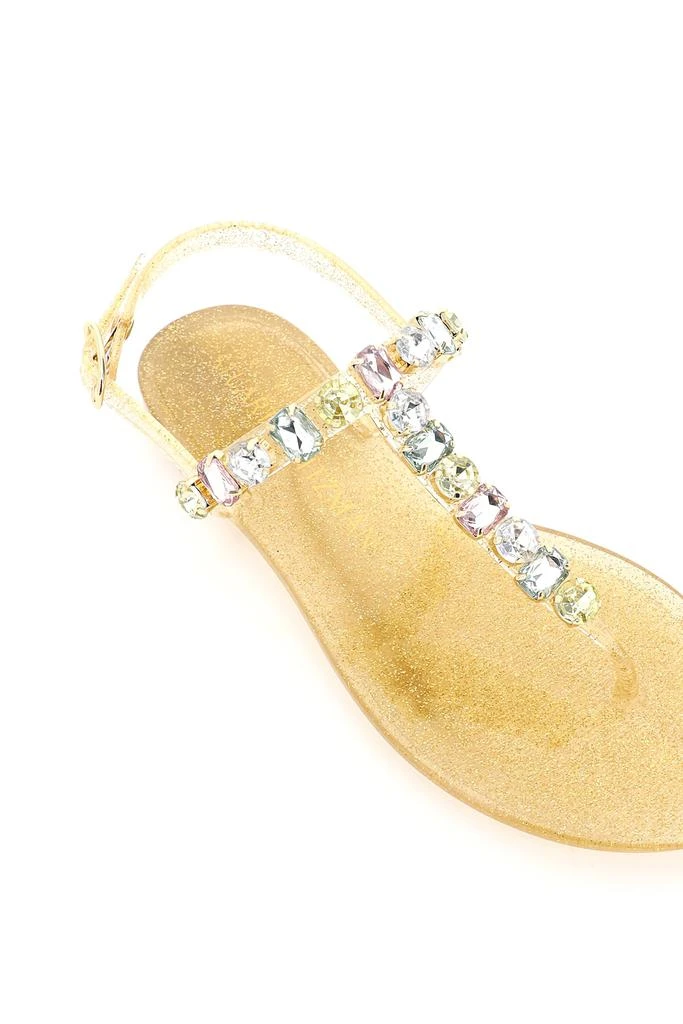 商品Stuart Weitzman|JAIDE JEM JELLY FLAT SANDALS,价格¥810,第4张图片详细描述