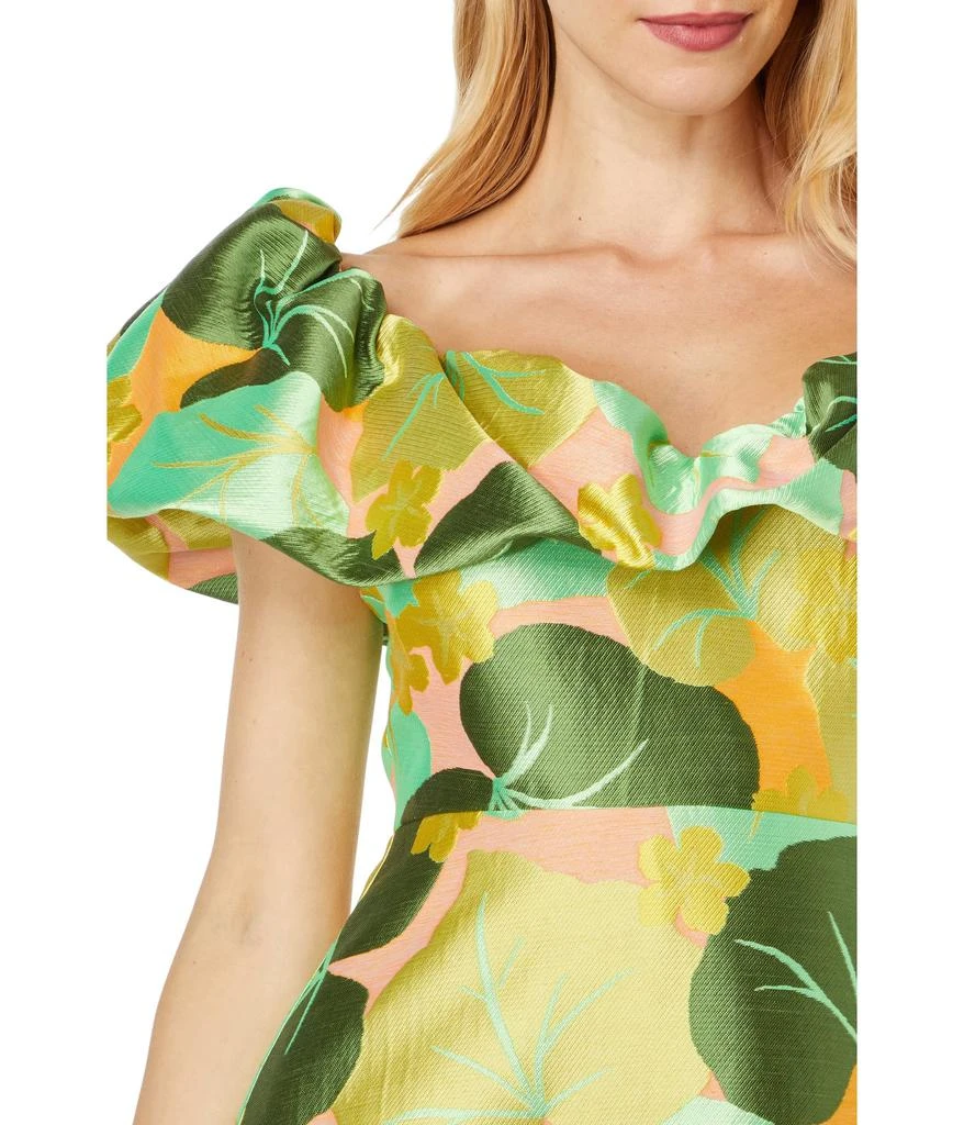 商品Kate Spade|Cucumber Floral Flounce Dress,价格¥1411,第3张图片详细描述