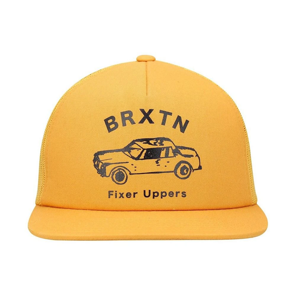 商品Brixton|Men's Gold Fixer Trucker Snapback Hat,价格¥181,第2张图片详细描述
