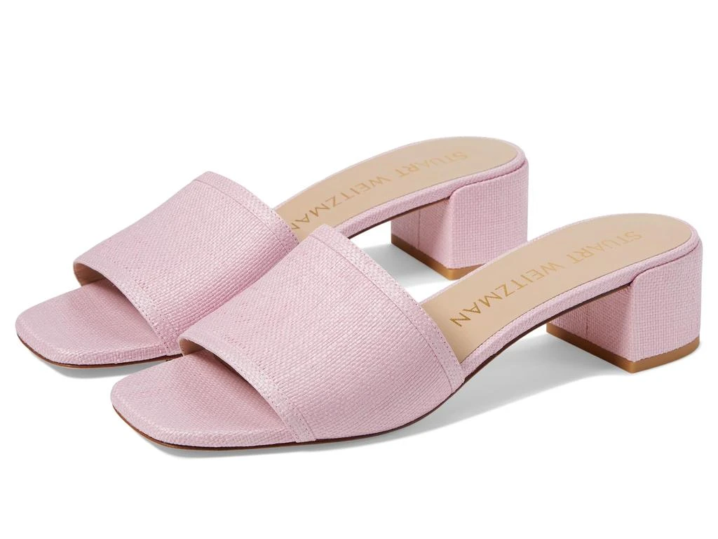 商品Stuart Weitzman|Cayman 35 Block Slide,价格¥1536,第1张图片