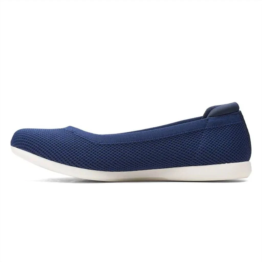 商品Clarks|Women's Cloudsteppers Carly Wish Ballet Flats In Navy/green,价格¥499,第3张图片详细描述