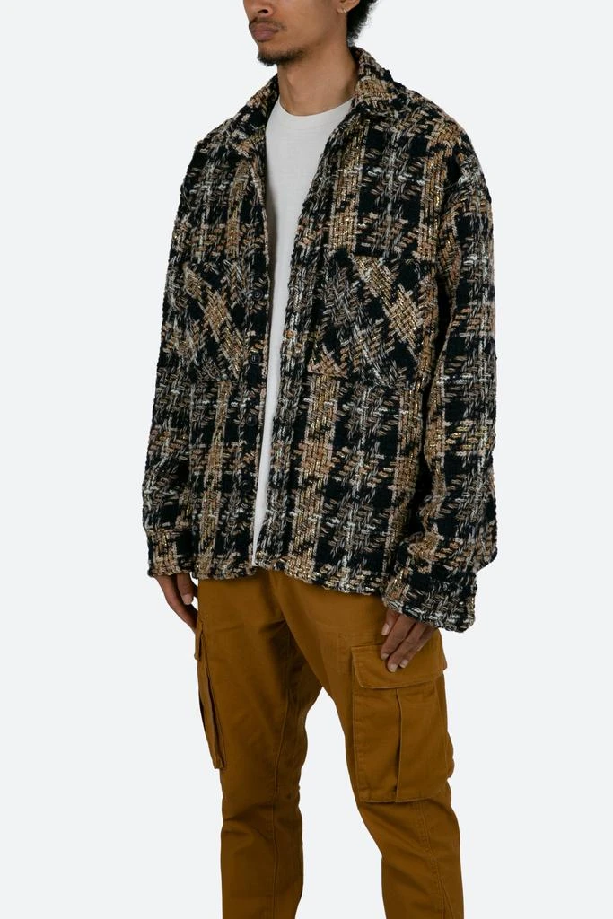 商品MNML|Heavyweight Woven Flannel - Brown/Navy,价格¥489,第3张图片详细描述