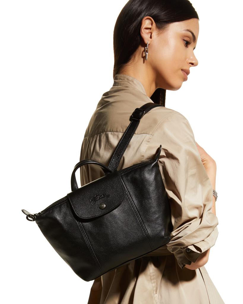 Le Pliage Lambskin Leather Backpack商品第2张图片规格展示