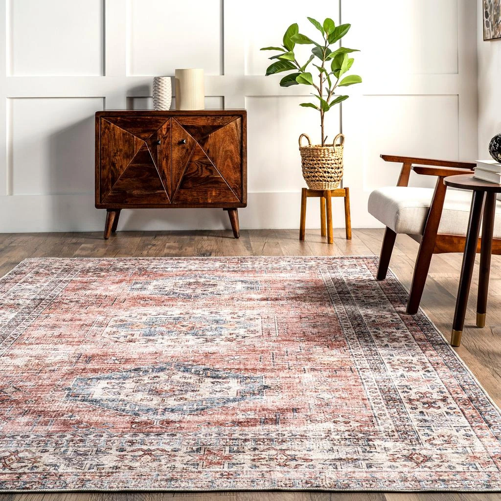 商品nuLOOM|Desna Machine Washable Faded Vintage Area Rug,价格¥224,第4张图片详细描述