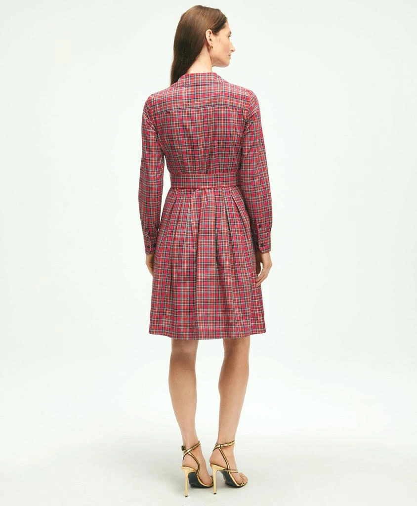 商品Brooks Brothers|Cotton A-Line Plaid Shirt Dress,价格¥699,第2张图片详细描述