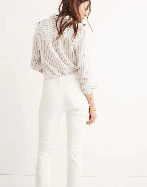 商品Madewell|The High-Rise Slim Boyjean in Tile White,价格¥635,第4张图片详细描述