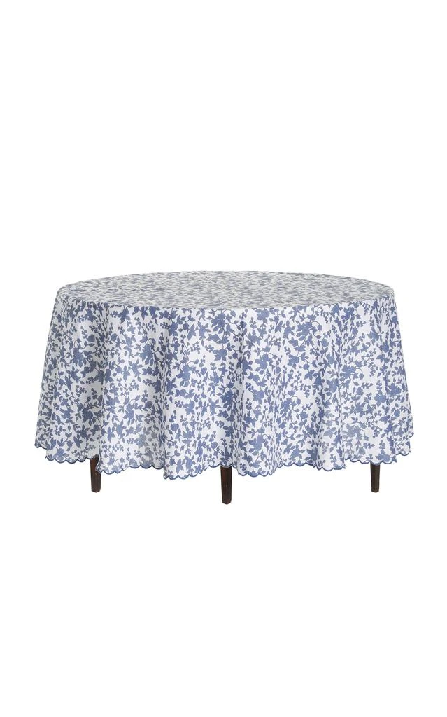商品MoDA|Moda Domus - Round Linen Tablecloth - Blue - Moda Operandi,价格¥1328,第1张图片