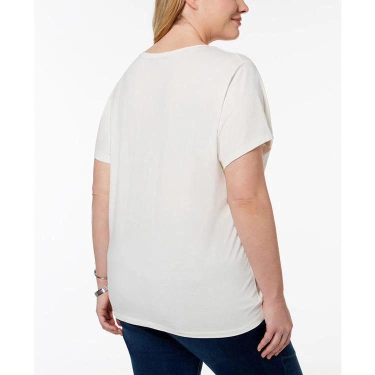 商品Tommy Hilfiger|Plus Size Printed Crew-Neck T-Shirt, Created for Macy's,价格¥129,第2张图片详细描述