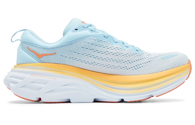 商品[国内直发] Hoka One One|Bondi 8 邦代8减震防滑耐磨 低帮跑步鞋 女款 蓝色 宽版,价格¥1373,第3张图片详细描述