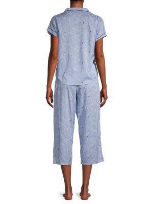 商品Tommy Hilfiger|2-Piece Capri Pajama Set,价格¥184,第4张图片详细描述