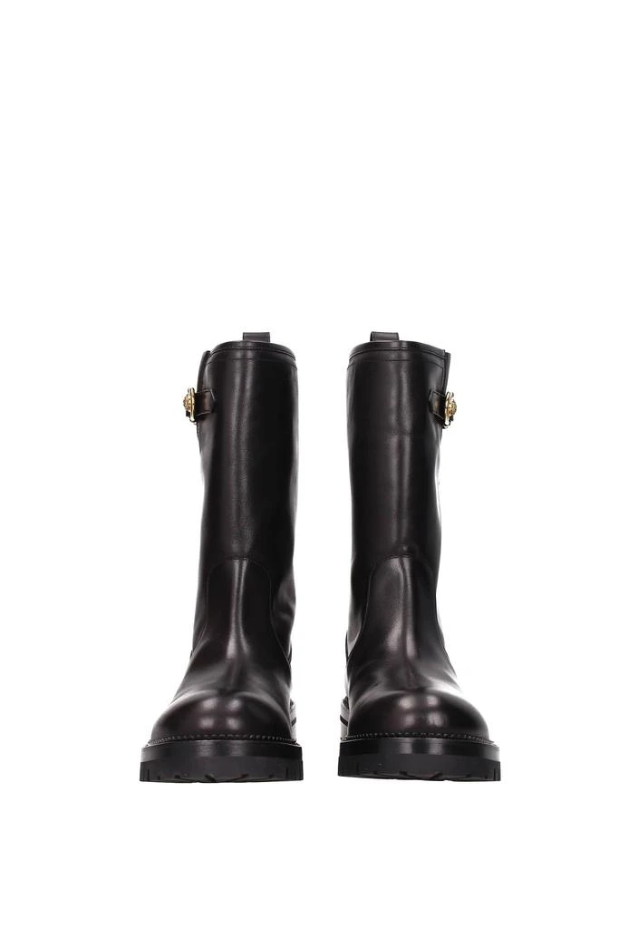 商品Versace|Ankle boots Leather Black,价格¥4826,第3张图片详细描述
