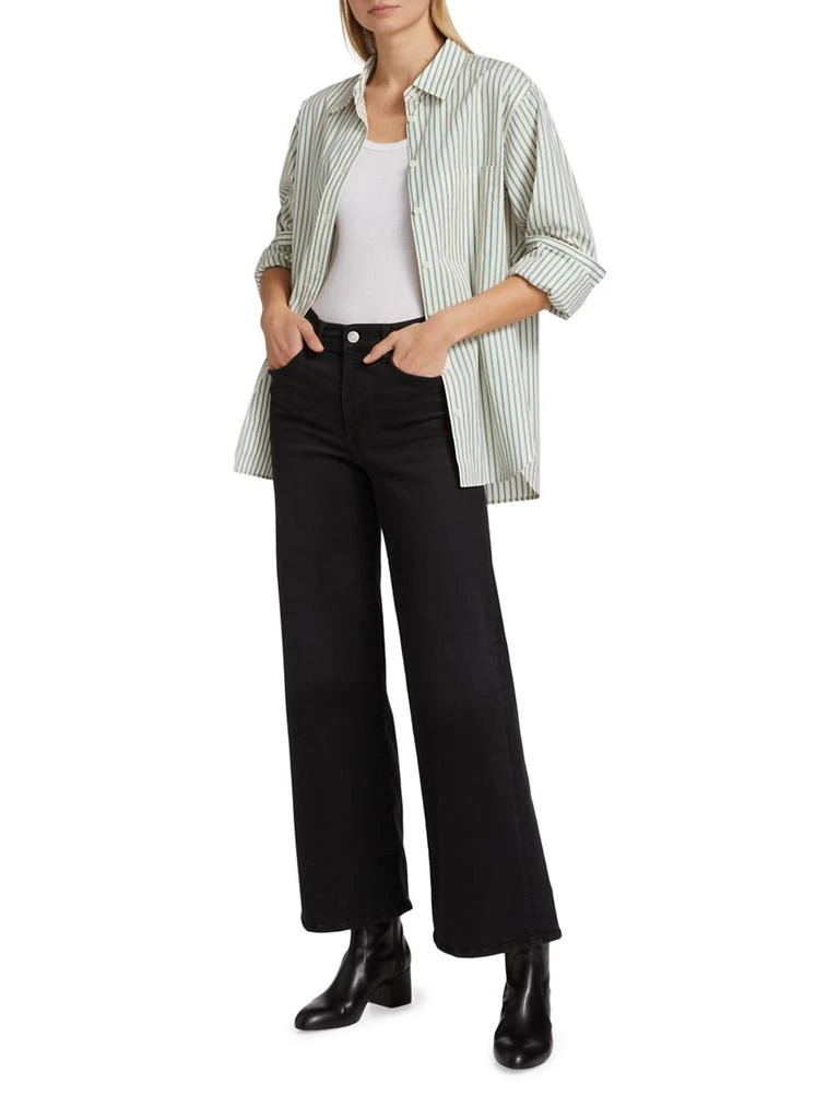 商品FRAME|Le Slim Palazzo Mid-Rise Crop Jeans,价格¥1396,第2张图片详细描述