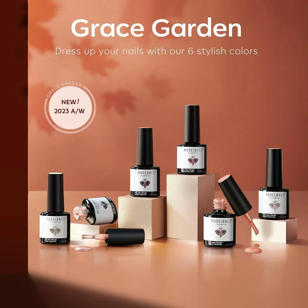 6 Shades Gel Nail Polish Set Collection 商品