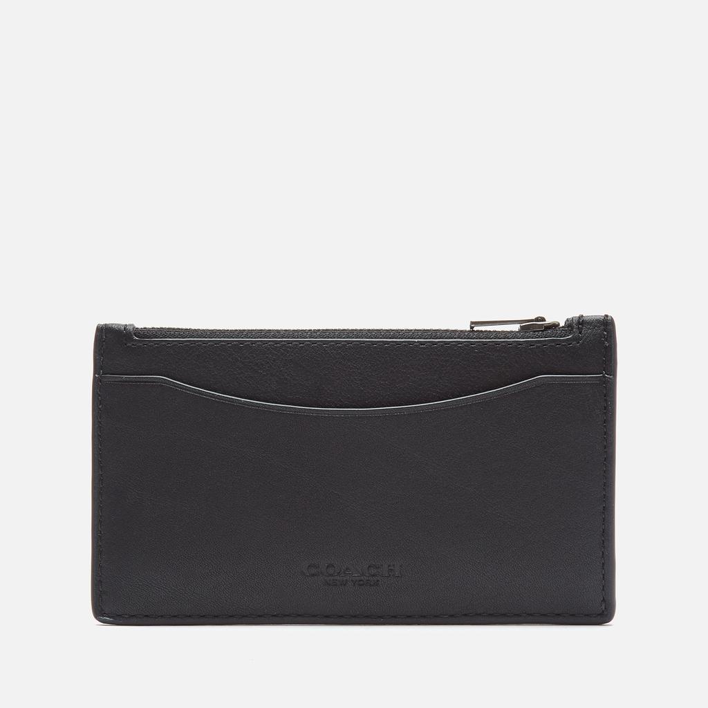 Coach Men's Leather Zip Card Case商品第1张图片规格展示