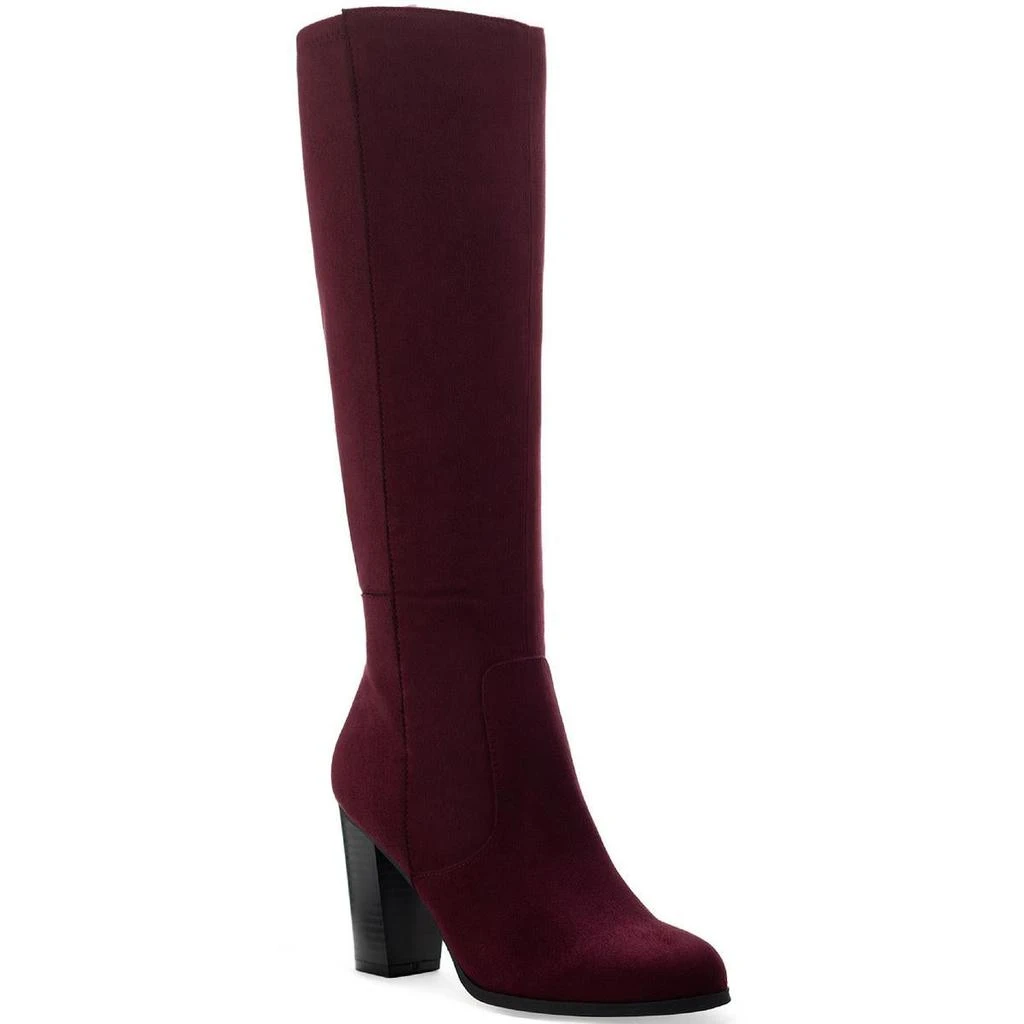 商品Style & Co|Style & Co. Womens Addyy Microsuede Pull On Knee-High Boots,价格¥92,第1张图片