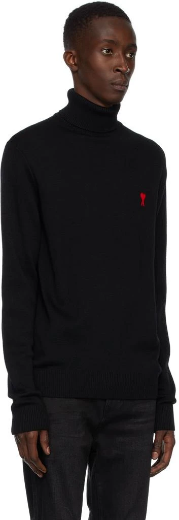 商品AMI|Black Ami de Cœur Turtleneck,价格¥2058,第2张图片详细描述