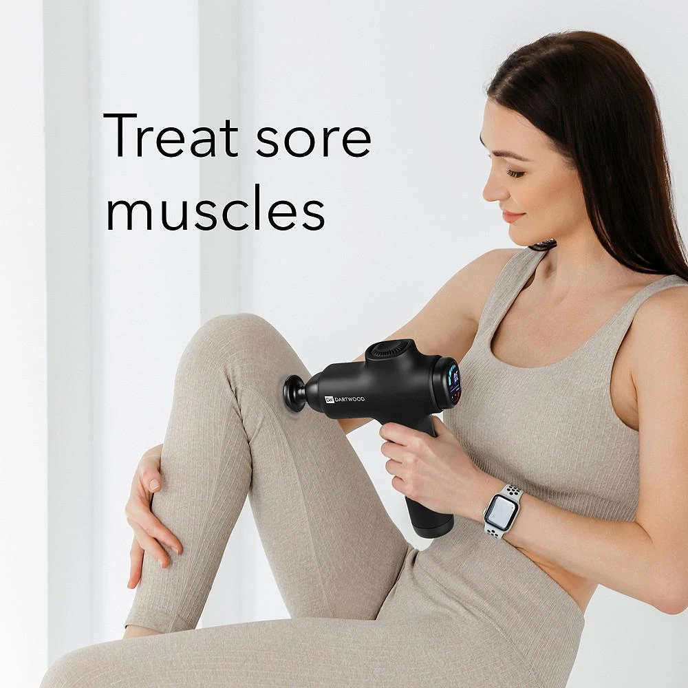 商品Dartwood|Deep Tissue Massage Gun - Quiet & Portable for Treating Muscle Soreness (Black),价格¥521,第2张图片详细描述