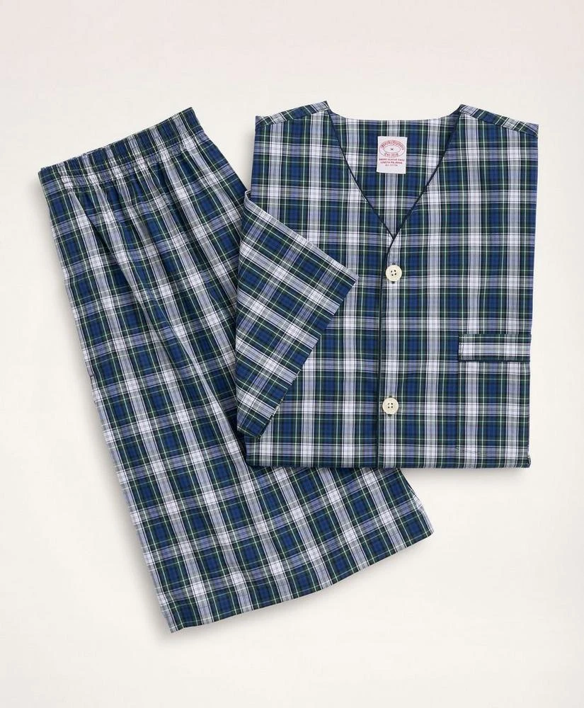 商品Brooks Brothers|Cotton Broadcloth Tartan Short Pajamas,价格¥407,第1张图片