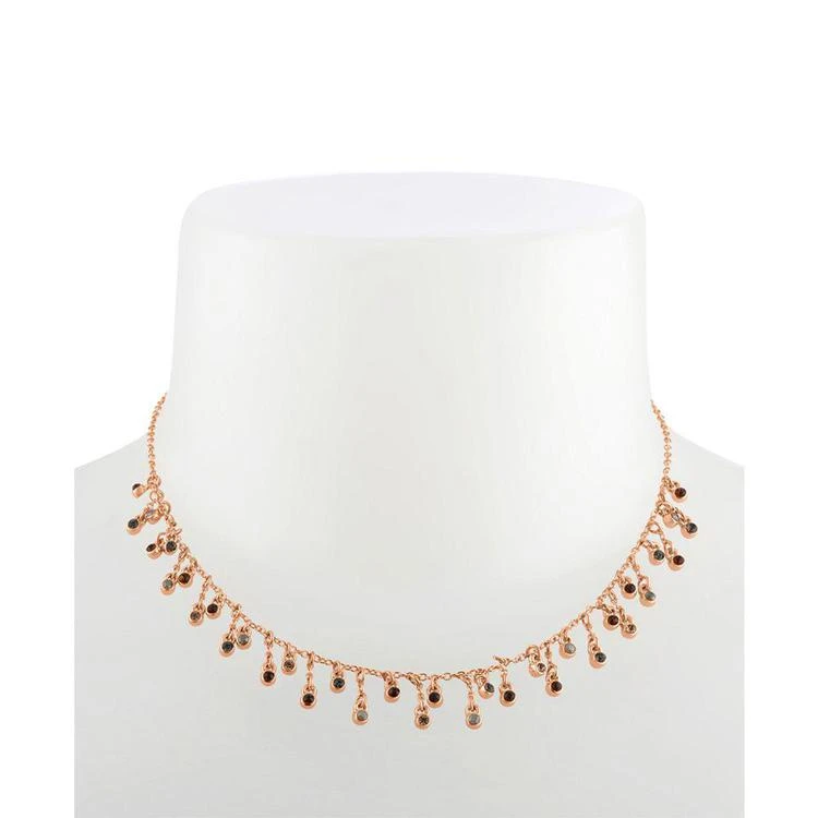 商品RACHEL Rachel Roy|Rose Gold-Tone Multicolor Crystal Choker Necklace,价格¥84,第2张图片详细描述